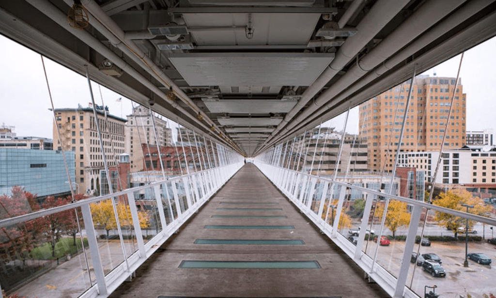 Inside the Davenport Skybridge