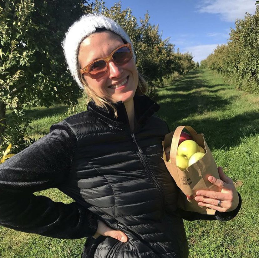 Kim at Ditmars Orchard in Council Bluffs.