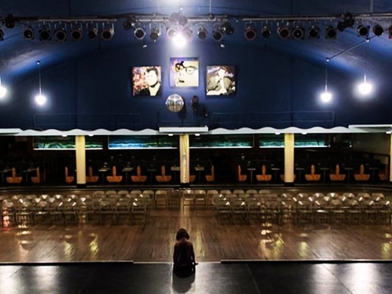 A view from the stage at the Surf Ballroom in Clear Lake, Iowa