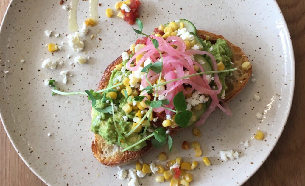 Avocado toast at St. Kilda Cafe and Bakery in Des Moines