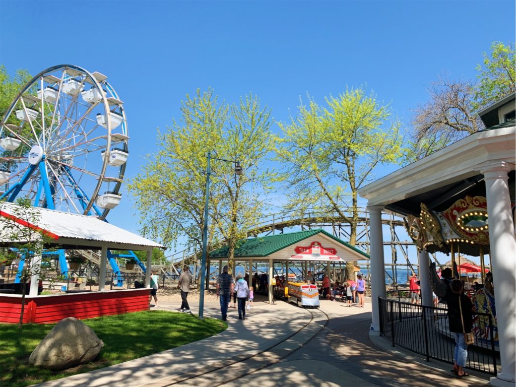 Rides at Arnold's Park Amusement Park in Iowa