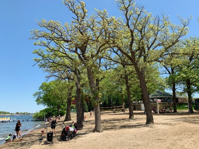 Arnold's Park Amusement Park Beach on West Lake Okoboji