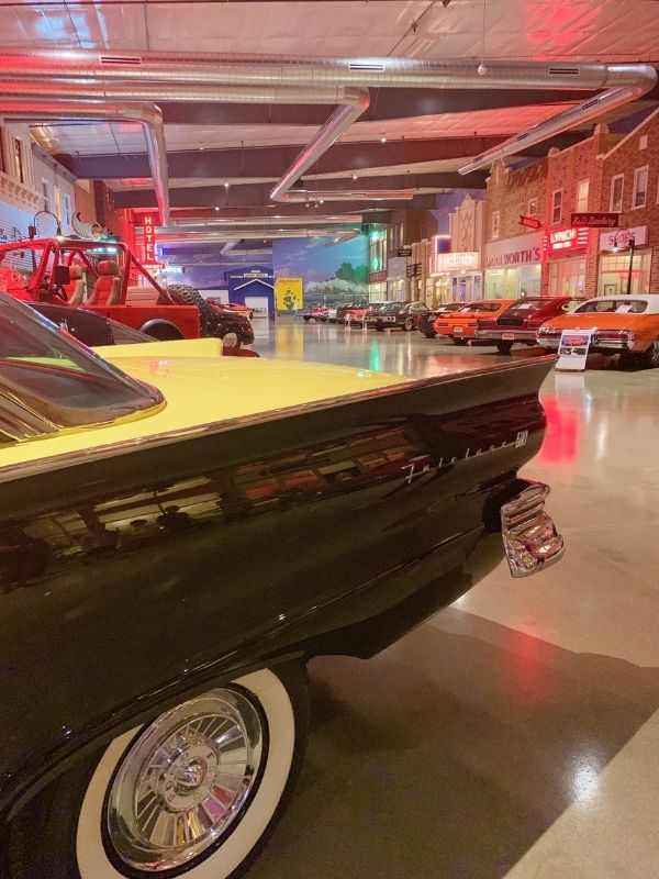 A showroom inside Okoboji Classic Cars