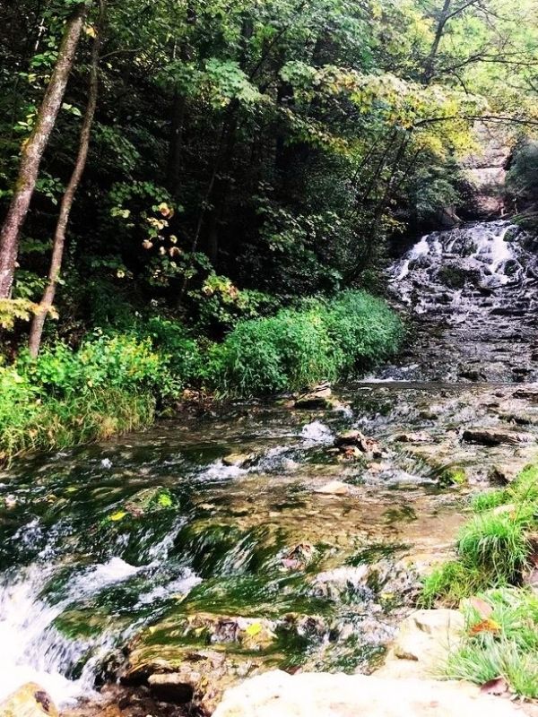 Dunning Springs waterfall in Decorah