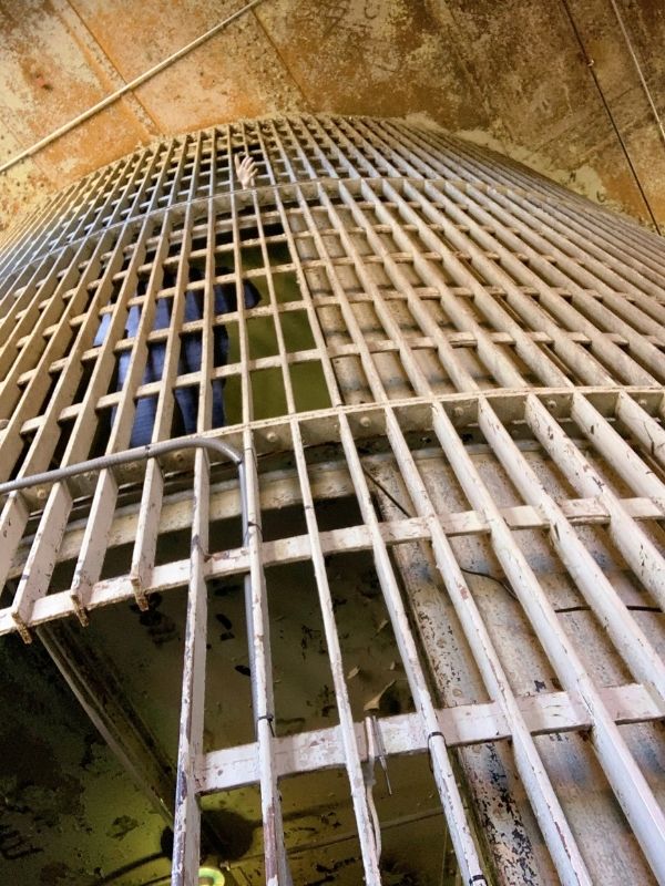 Interior of the Squirrel Cage Jail in Council Bluffs