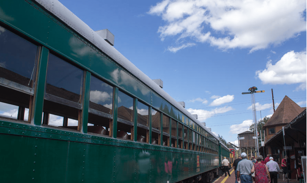 The depot at Boone and Scenic Valley Railroad