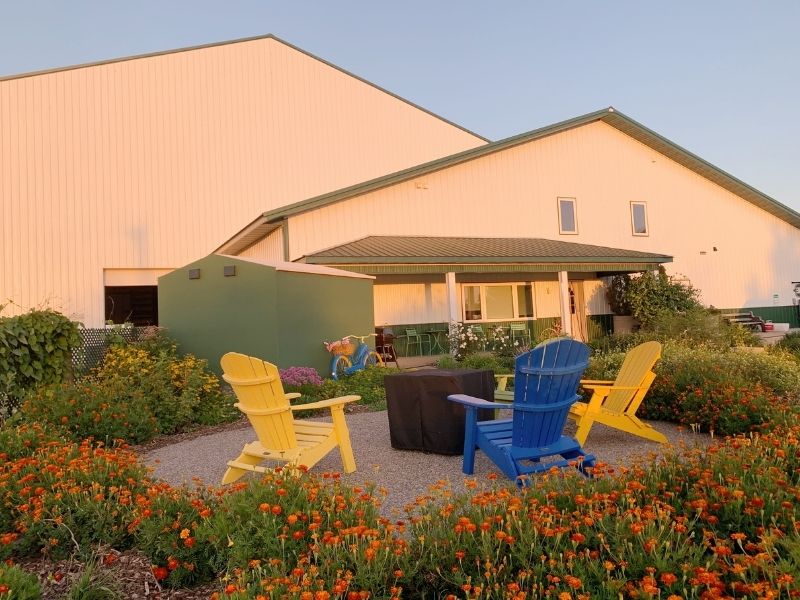 The Guest Barn connected to the dairy barn