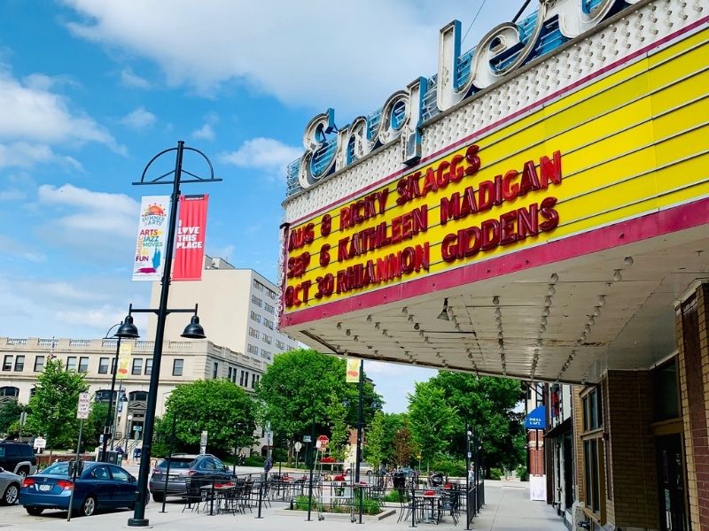 The exterior of the Englert Theatre