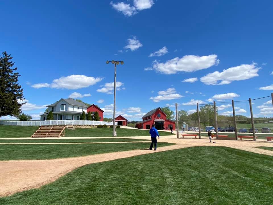 The baseball field where Field of Dreams of filmed