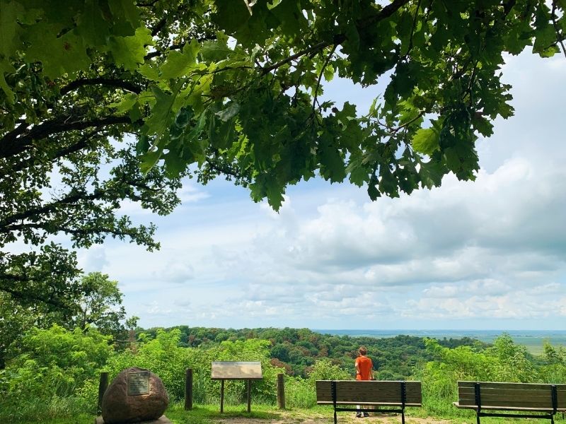 The overlook at Waubonsie State Park