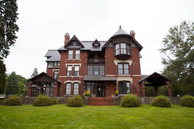 The exterior of the Brucemore estate in Cedar Rapids