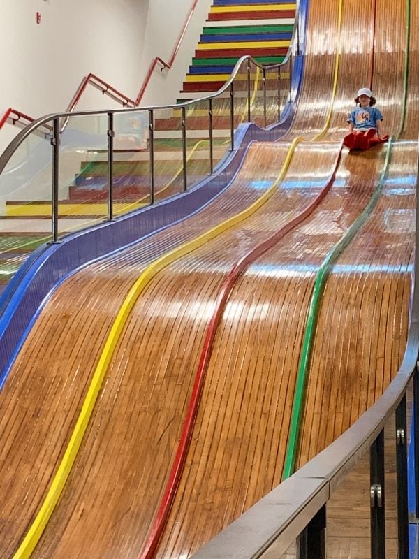 Wooden slide at Arnolds Park Amusement Park (found inside the Arnolds Park Museum)