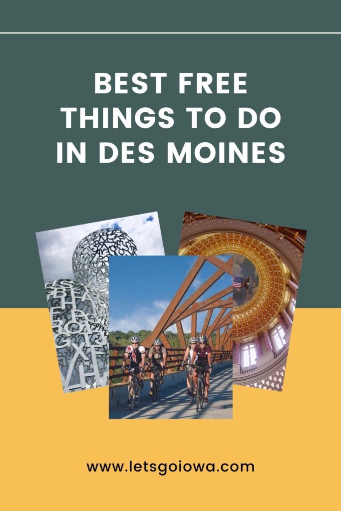 Explore Des Moines, Iowa without spending a lot of money! Here are the best free things to do in Des Moines, including museums, trails, and the most popular farmers' market