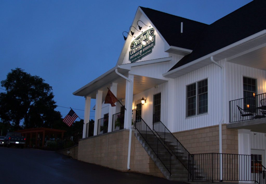 The exterior of Breitbach's in Balltown, Iowa 