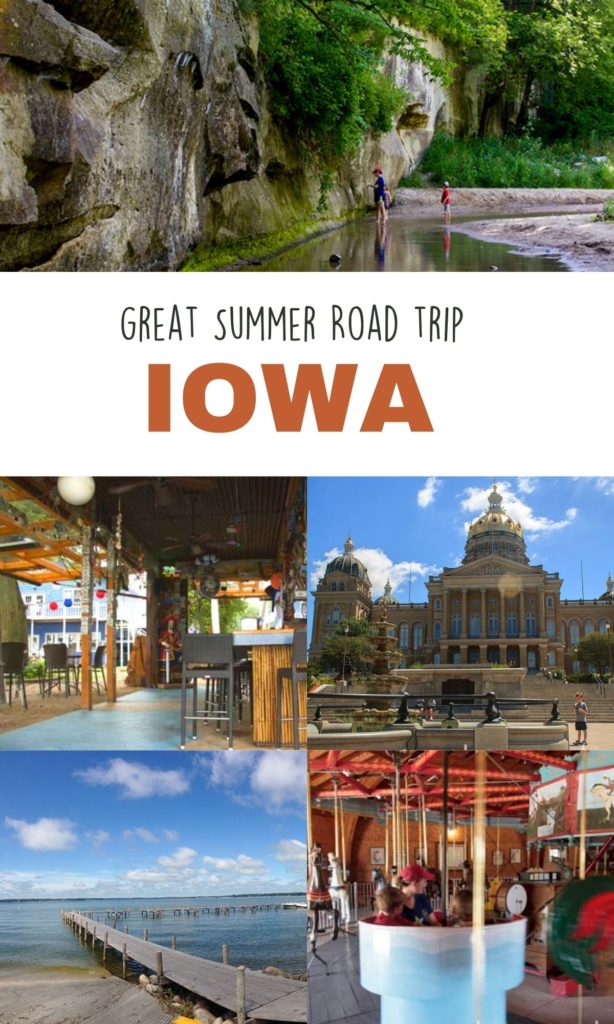 An Iowa road trip that has great outdoor stops like beaches in Clear Lake, trails at Ledges State Park and living history farms in Des Moines
