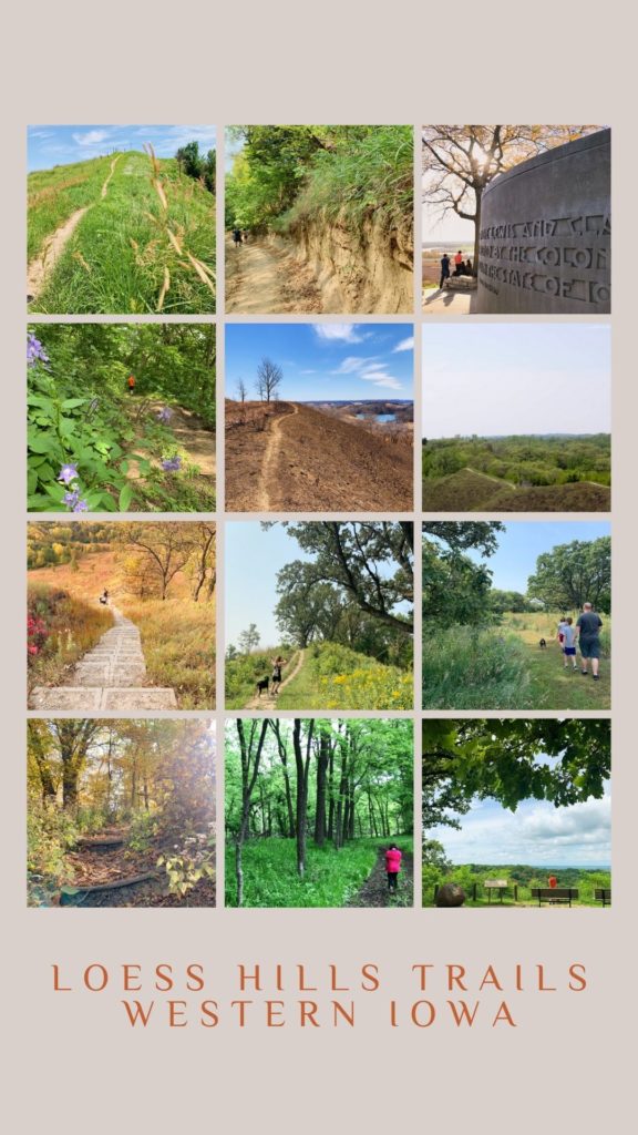List of favorite hiking trails in the Loess Hills of Western Iowa, including state parks, nature centers, county parks, and remote trails 