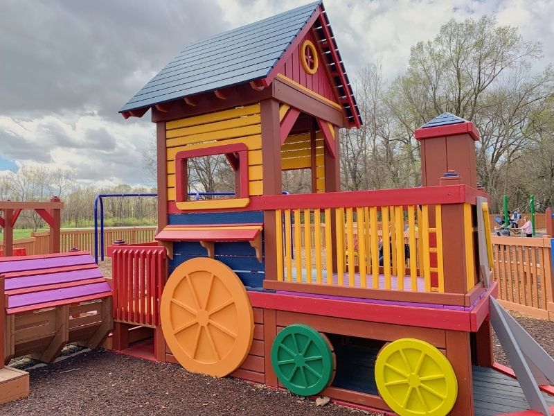 Part of Dream Playground at Lake Manawa State Park in Council Bluffs