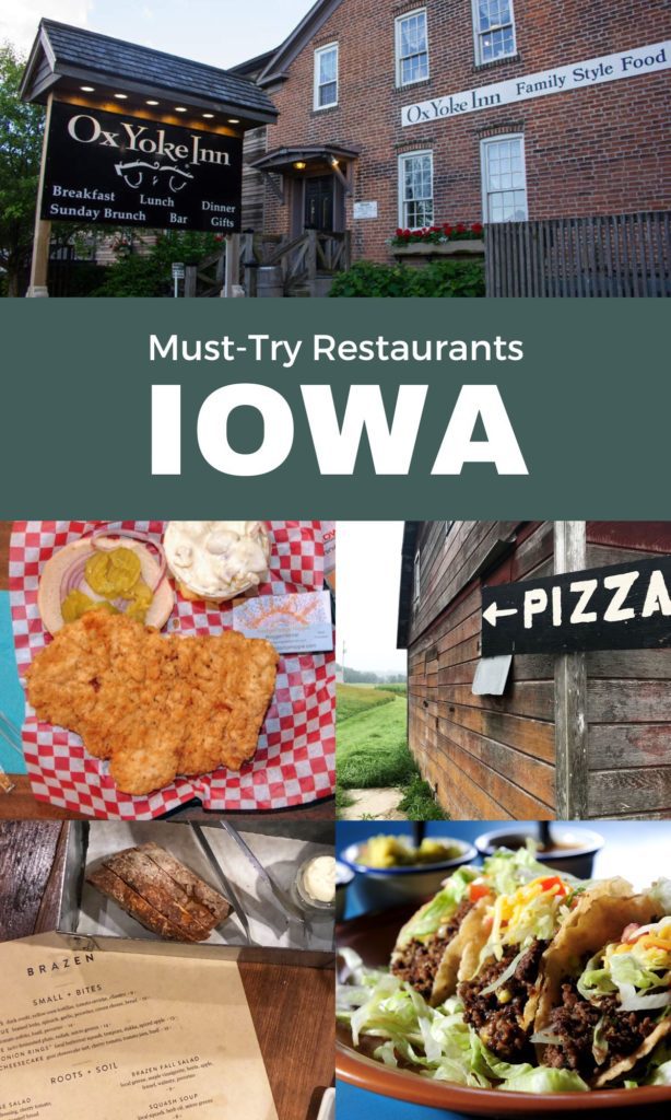 A great list of the delicious food and memorable Iowa restaurants!