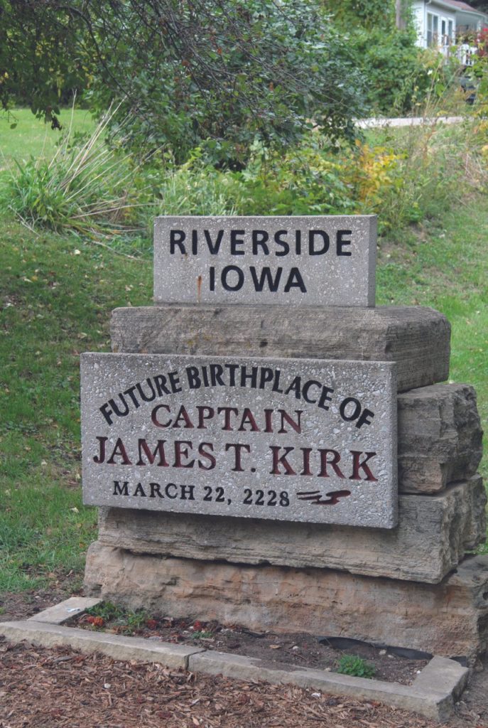 The Future Birthplace of Capt. James T. Kirk in Riverside, Iowa