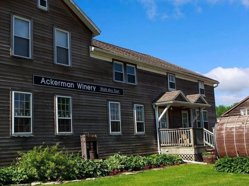 Exterior of a winery in Amana, Iowa