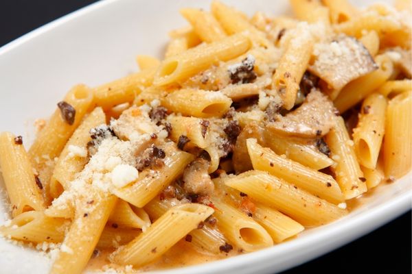 Up-close photo of a pasta dish