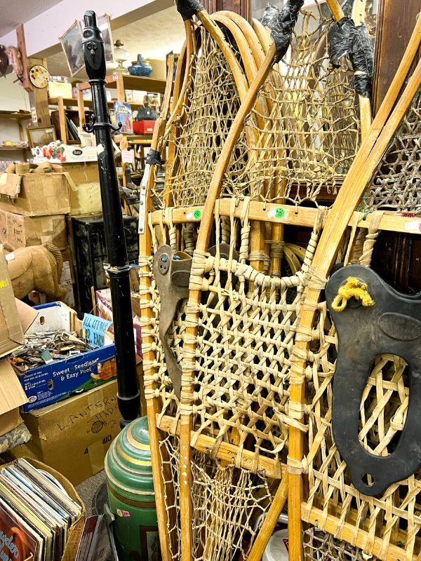 A crowded antique shop in Walnut, Iowa 