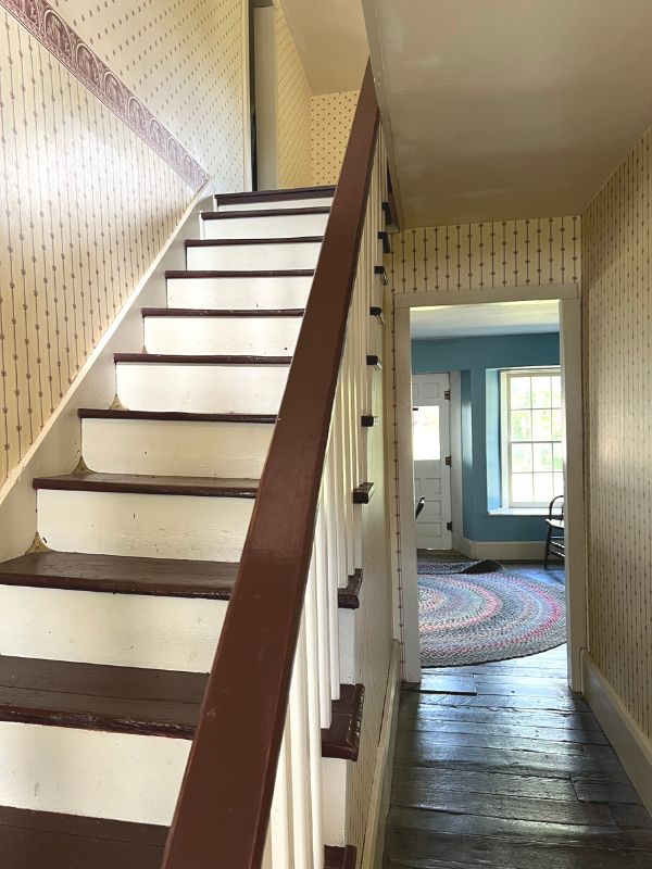 The stairs at Hitchcock House