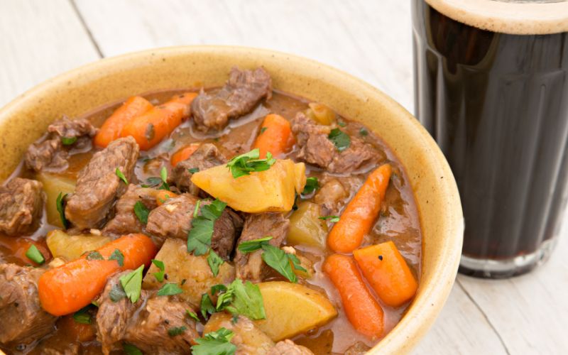 Irish stew and a stour beer
