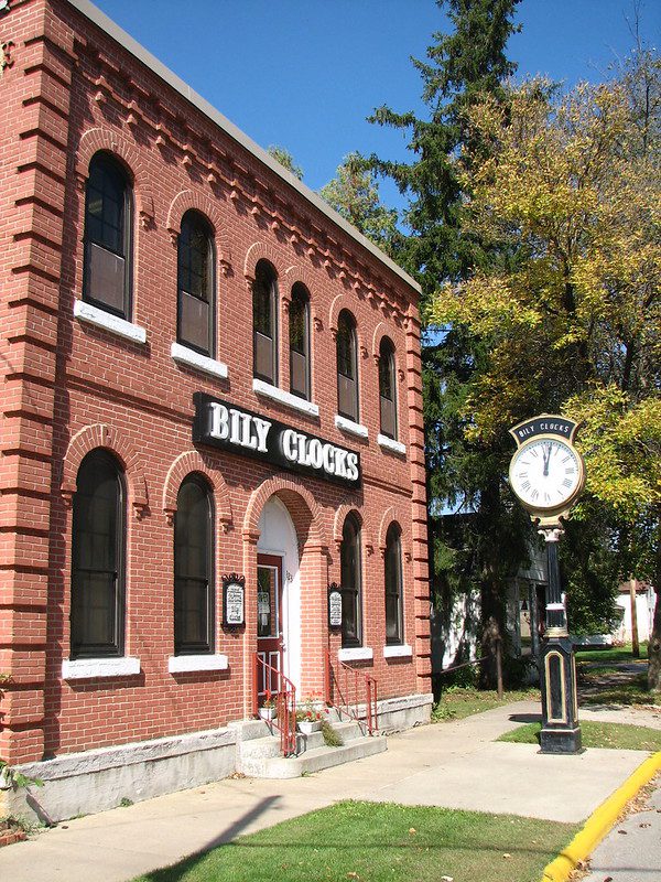 Exterior of Bily Clocks Museum in Spillville, Iowa