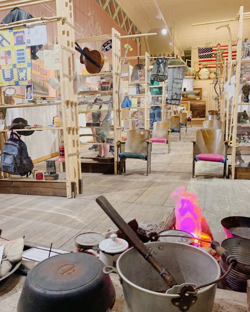 interior of National Hobo Museum in Britt, Iowa