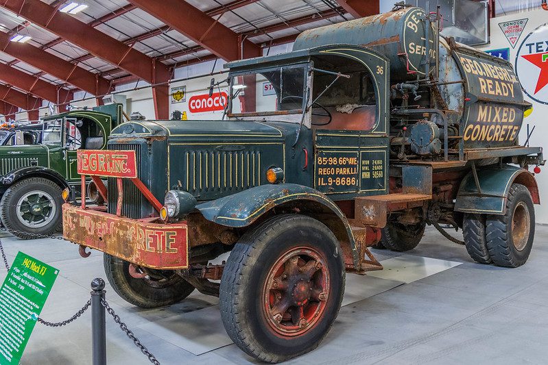 A truck inside the Iowa Trucking Museum in Walcott