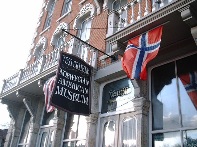 Exterior of Vesterheim Norwegian American Museum in Decorah