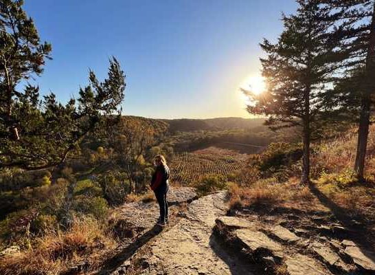 Overlook at Yellow River State Forest in northeastern Iowa