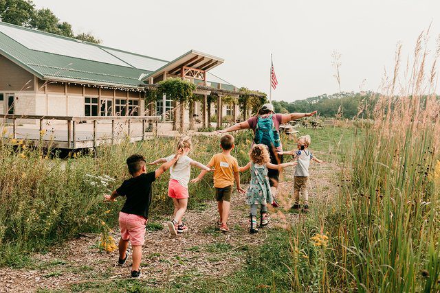 Exterior of Indian Creek Nature Center in Cedar Rapids, which turns 50 in 2023