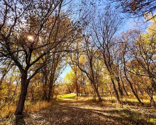 Fall at Lake Manawa State Park in Council Bluffs, Iowa