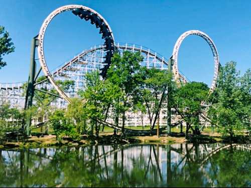 A rollercoaster at Adventureland Park