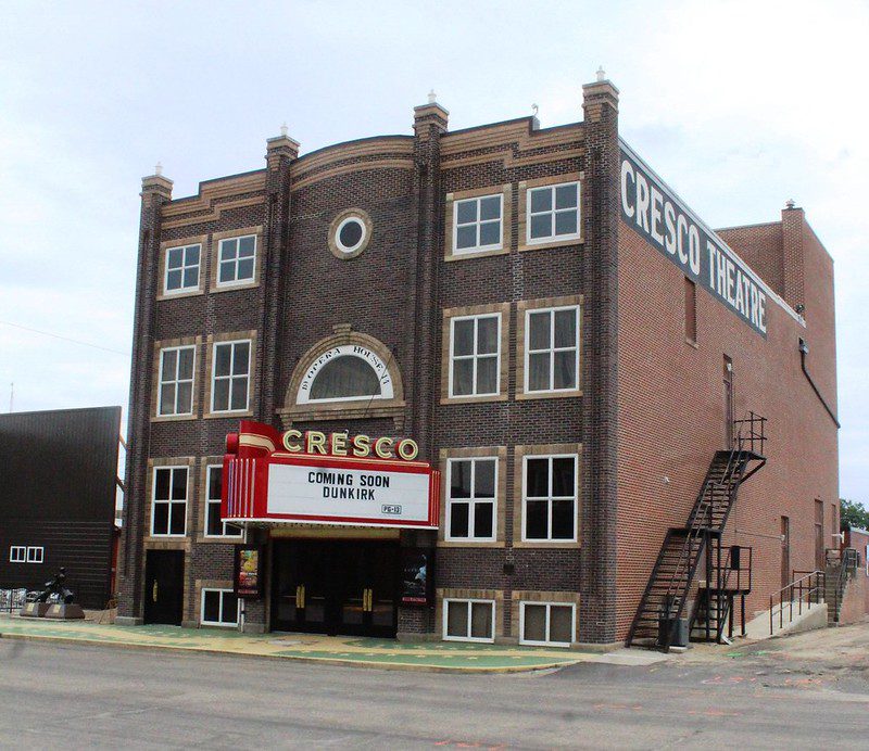 Exterior of the Cresco Theatre