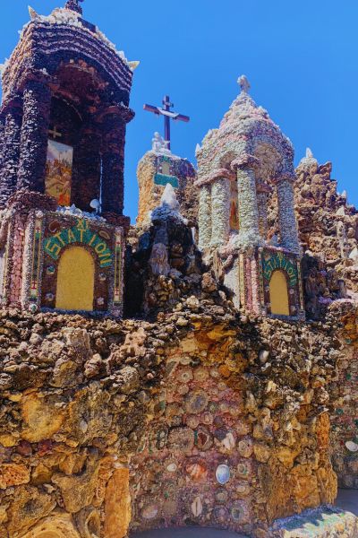 A wall at the Shrine of the Grotto of the Redemption in West Bend, Iowa