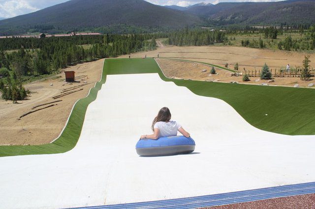 An illustration of what Sleepy Hollow Sports Park's tubing hill will look like once the Snowflex turf is installed
